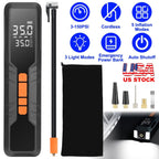 150PSI Portable Tire Inflator Cordless Digital Air Compressor Compact Air Pump with 5 Inflation Modes 3 Light Modes Emergency Power Bank - Cargonaut Supply