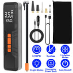150PSI Portable Tire Inflator Cordless Digital Air Compressor Compact Air Pump with 5 Inflation Modes 3 Light Modes Emergency Power Bank - Cargonaut Supply