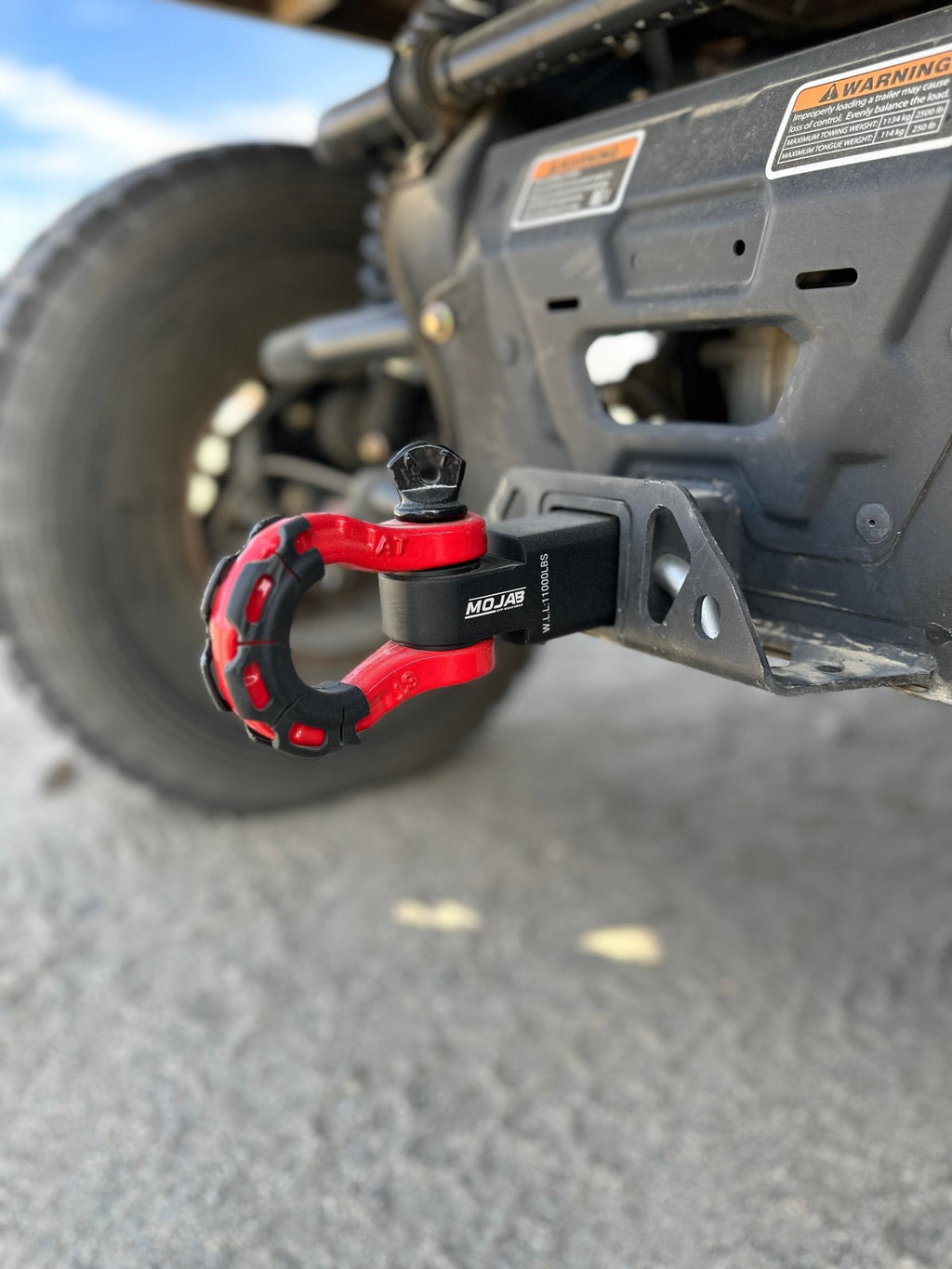 2'' Aluminum Hitch Receiver with Steel D-Shackle - Cargonaut Supply