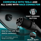 EVIQO NACS Level 2 EV Charger, 40A (9.6kW), 240V, NEMA 14-50 Plug-In