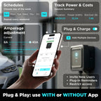 EVIQO NACS Level 2 EV Charger, 40A (9.6kW), 240V, NEMA 14-50 Plug-In