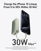 Anker Nano Power Bank (30W, Built-In USB-C Cable)