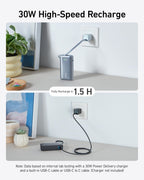 Anker Nano Power Bank (30W, Built-In USB-C Cable) - Cargonaut Supply