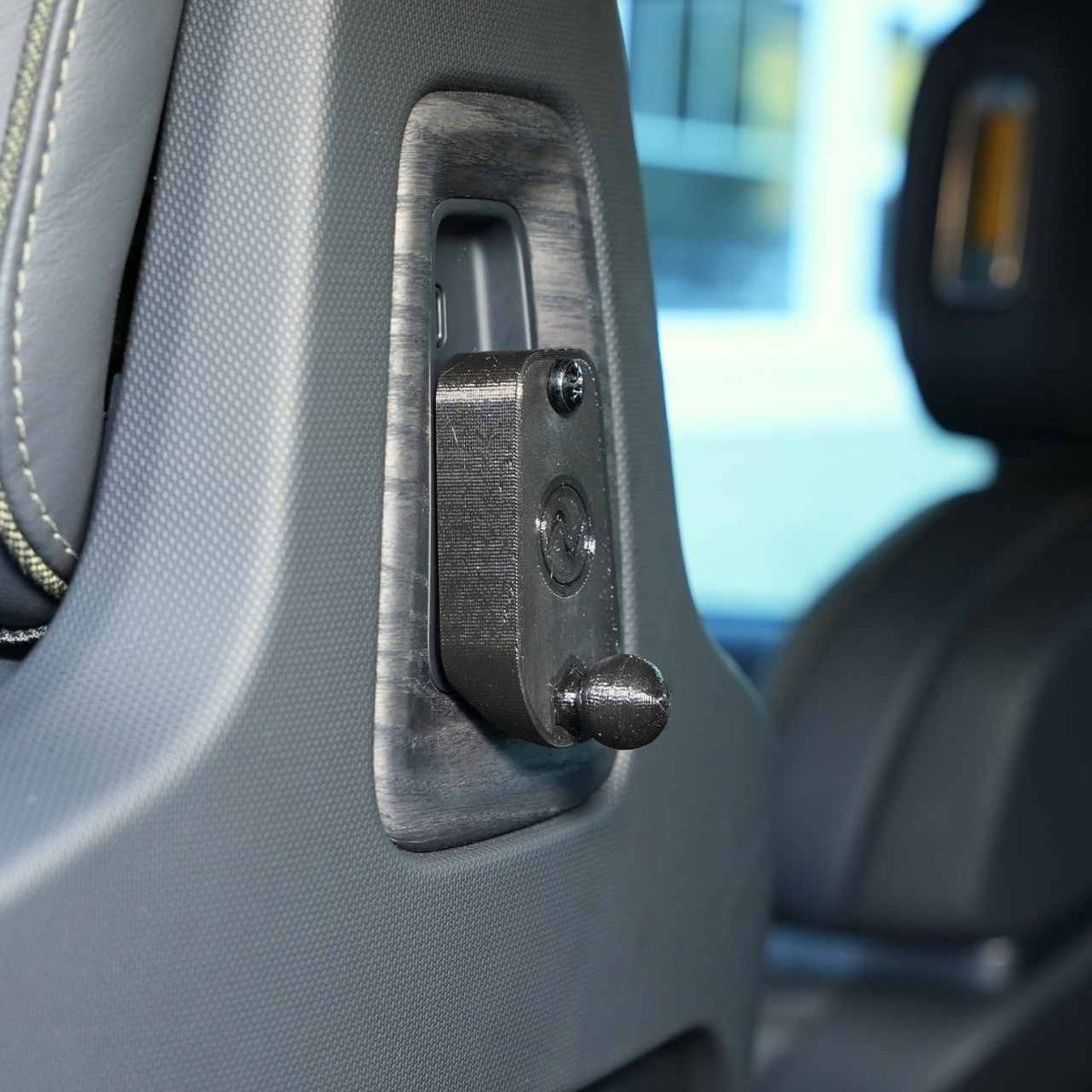 Back Seat Tablet/Phone Mount Anchor for Rivian R1T, R1S, and R2 - Cargonaut Supply
