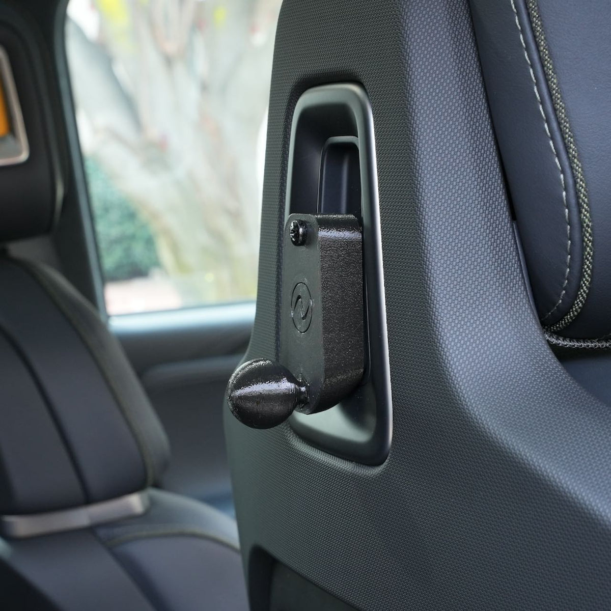 Back Seat Tablet/Phone Mount Anchor for Rivian R1T, R1S, and R2 - Cargonaut Supply