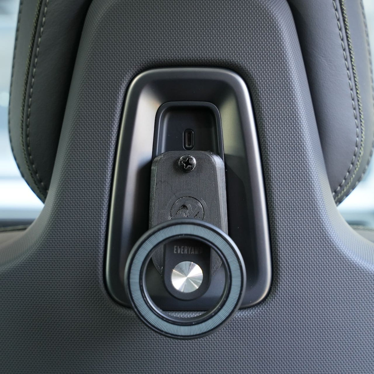 Back Seat Tablet/Phone Mount Anchor for Rivian R1T, R1S, and R2 - Cargonaut Supply