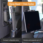 Back Seat Tablet/Phone Mount Anchor for Rivian R1T, R1S, and R2 - Cargonaut Supply