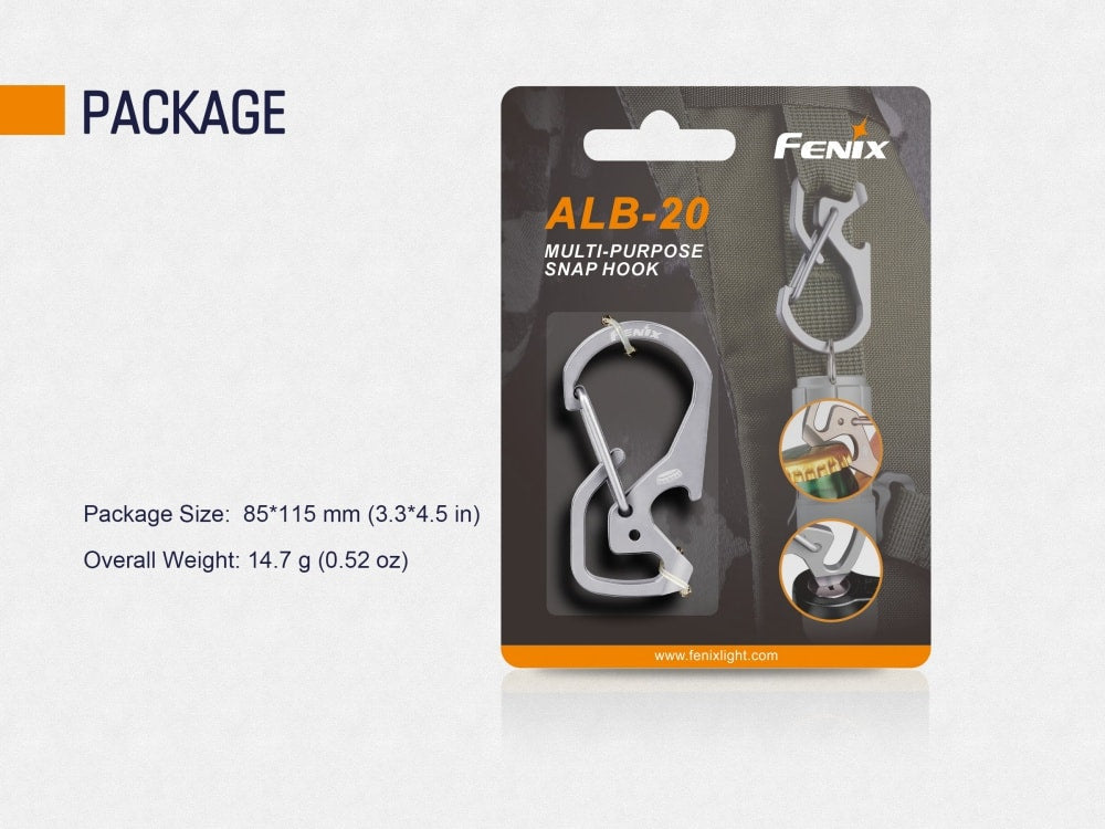 Fenix ALB-20 Multi-Purpose Snap Hook - Cargonaut Supply