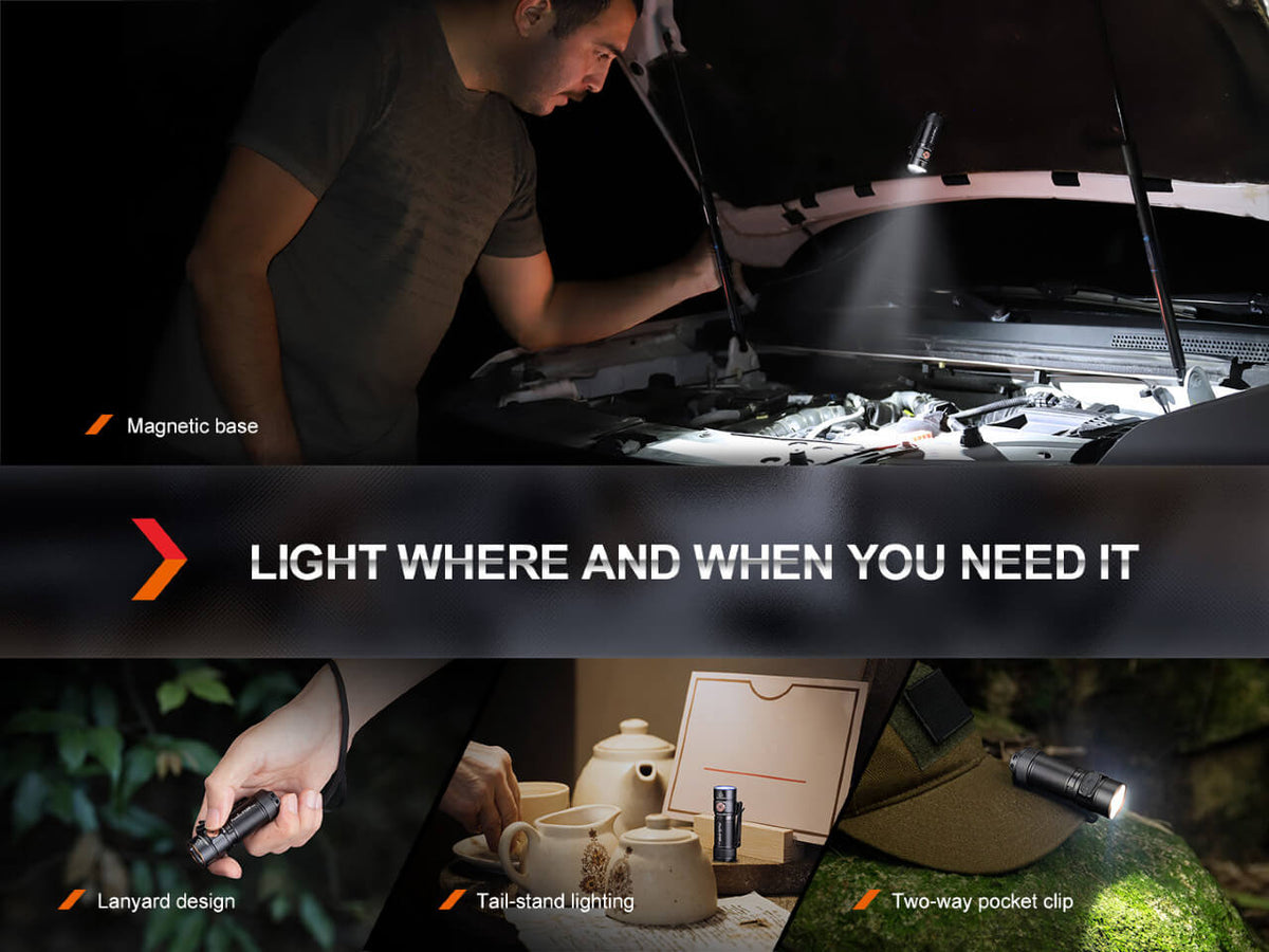 Fenix E18R V2 Rechargeable LED Flashlight - Cargonaut Supply