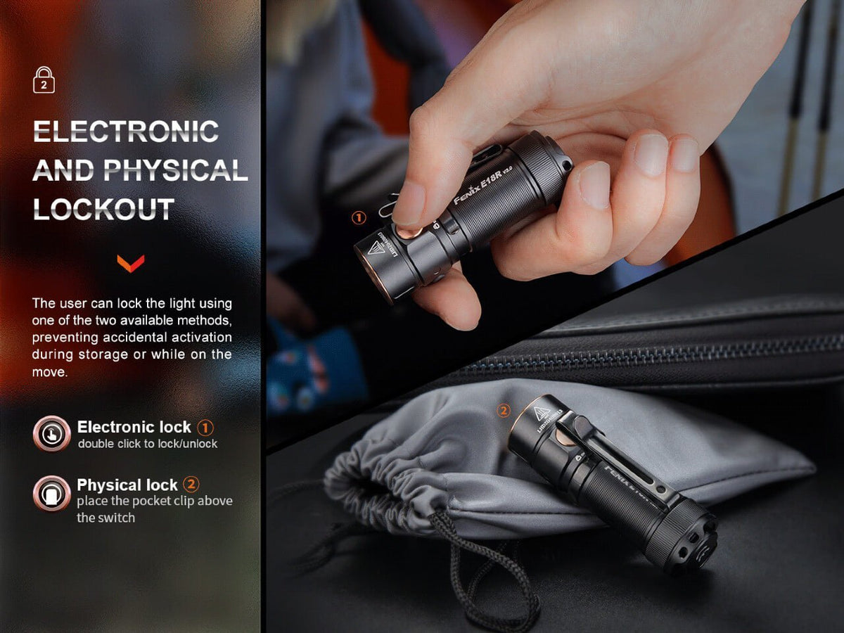 Fenix E18R V2 Rechargeable LED Flashlight - Cargonaut Supply