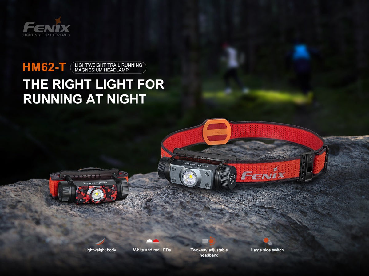 Fenix HM62-T Lightweight Trail Running Headlamp - Cargonaut Supply