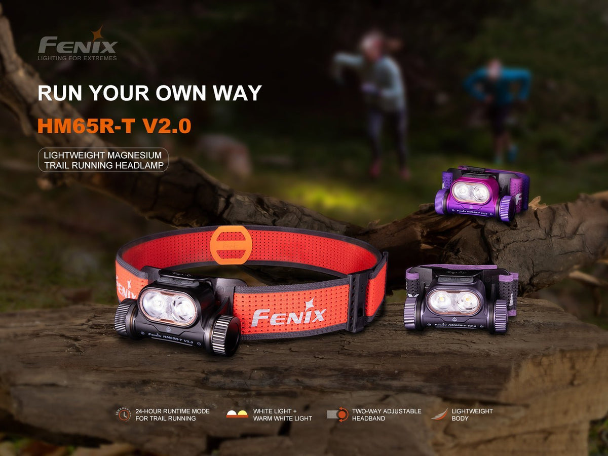 Fenix HM65R-T V2 Rechargeable Lightweight Trail Running Headlamp - Cargonaut Supply