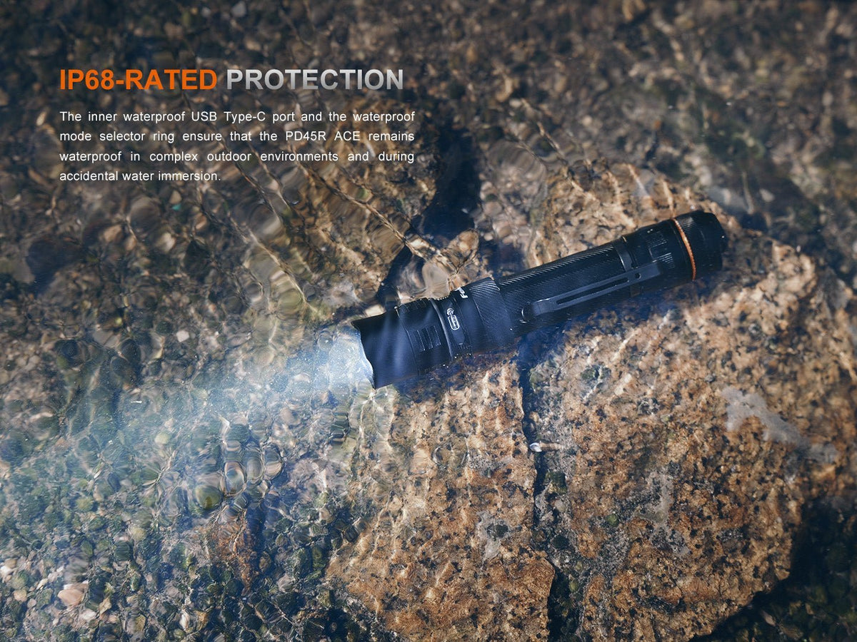 Fenix PD45R ACE Multi-Mode Tactical Flashlight - Cargonaut Supply