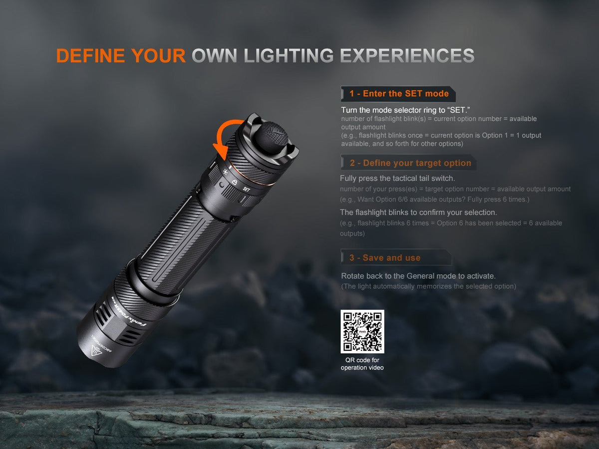Fenix PD45R ACE Multi-Mode Tactical Flashlight - Cargonaut Supply