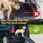Foldable Pet Ramp Dog Car Ramp 176lbs Load Non-Skid Outdoor Travel Dog Car Ramp for Cars SUVs Trucks - Cargonaut Supply