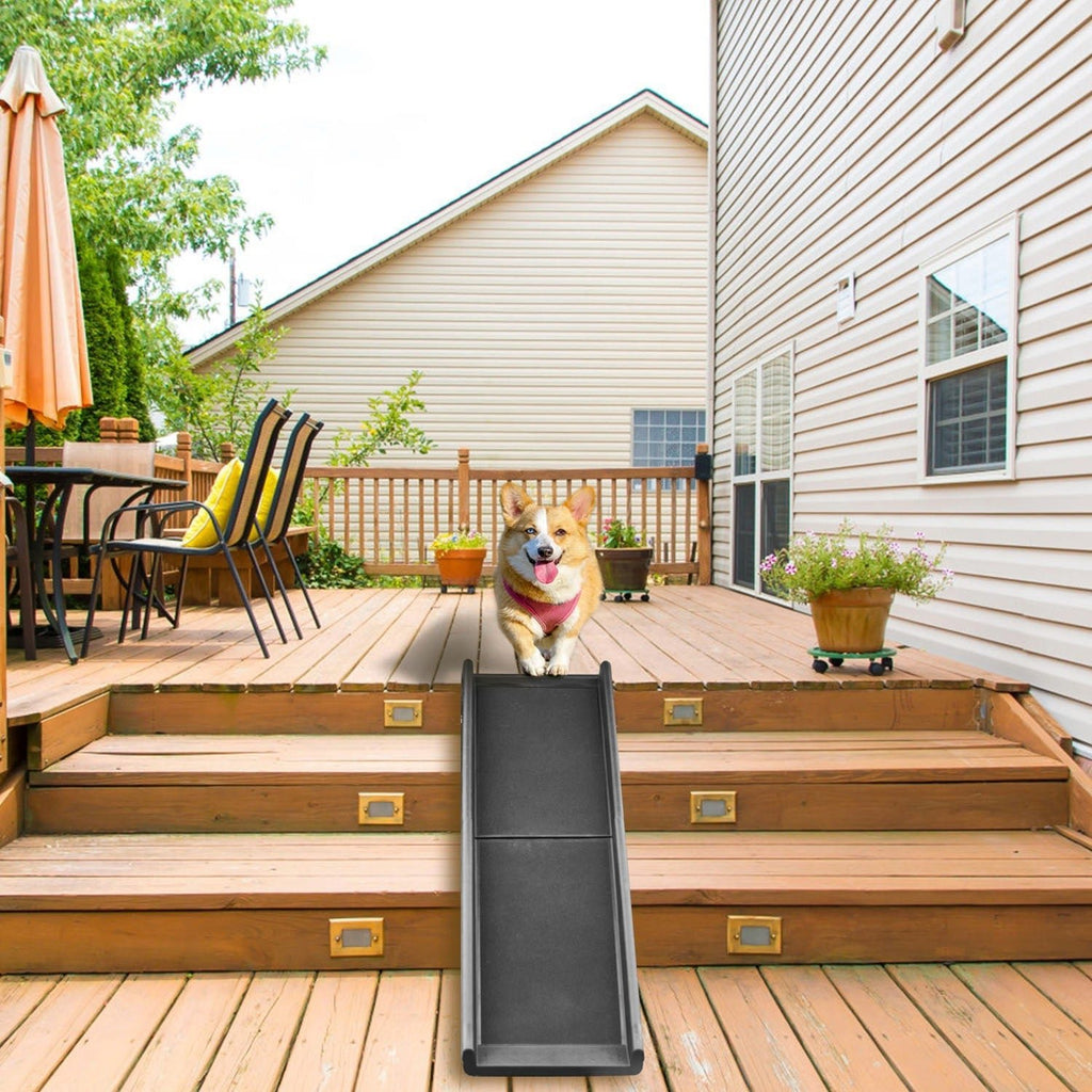 Foldable Pet Ramp Dog Car Ramp 176lbs Load Non-Skid Outdoor Travel Dog Car Ramp for Cars SUVs Trucks - Cargonaut Supply