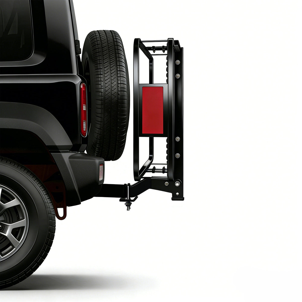 Heavy Duty Folding Hitch Mount Cargo Carrier with 500Lbs Capacity - Black - Cargonaut Supply