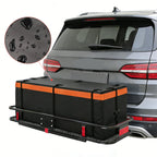 Heavy Duty Folding Hitch Mount Cargo Carrier with 500Lbs Capacity - Black - Cargonaut Supply
