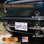 SnapPlate Front License Plate Mount for Rivian R2 - Cargonaut Supply