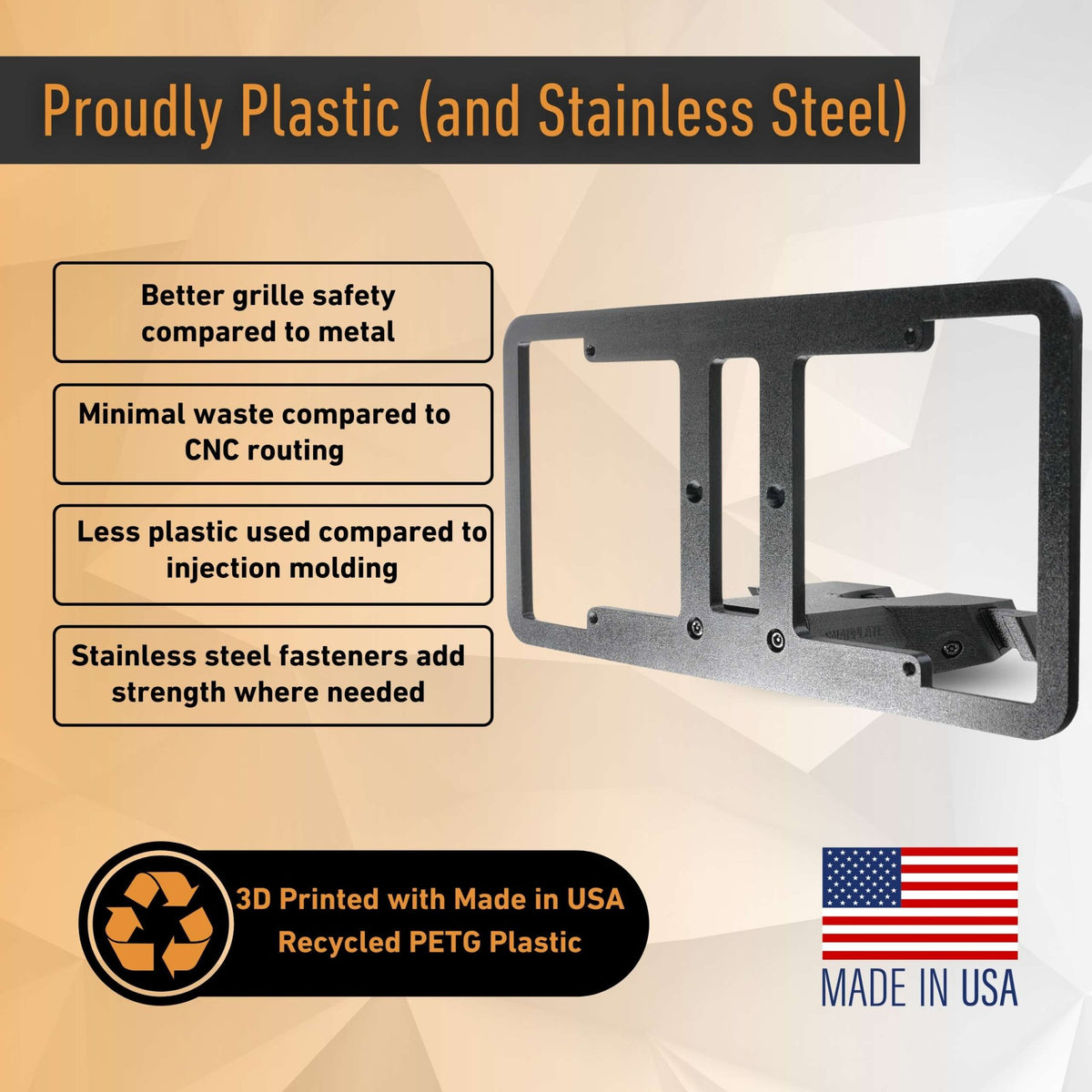 SnapPlate Front License Plate Mount for Rivian R2 - Cargonaut Supply