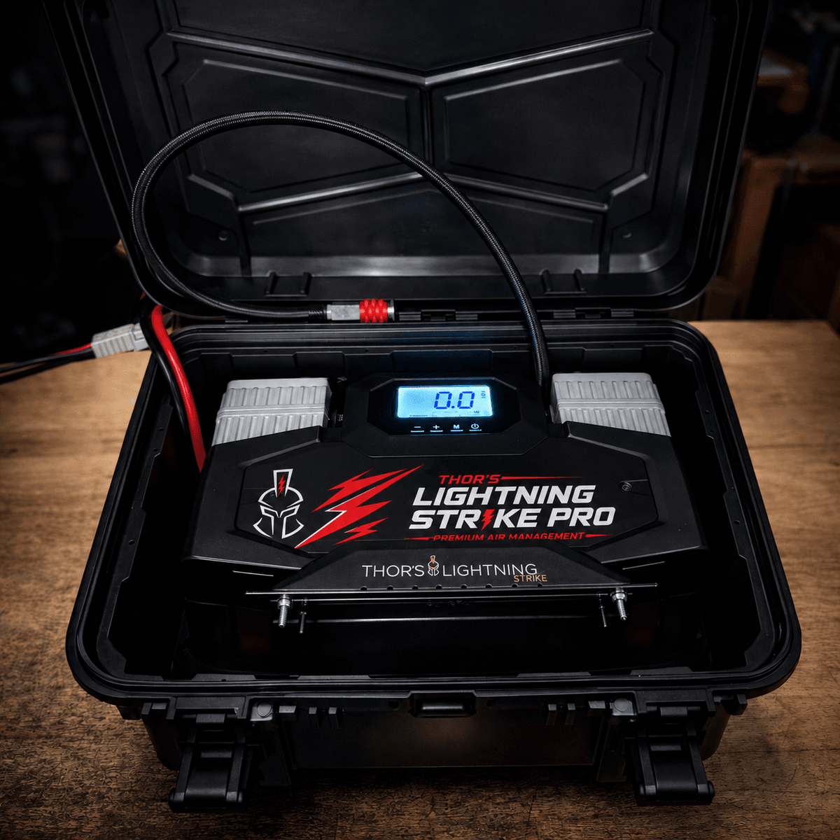 Thor’s Lightning AirVault StrikePro™ 12V Portable Air Compressor System | 10.6 CFM + Lockable Hard Case - Cargonaut Supply