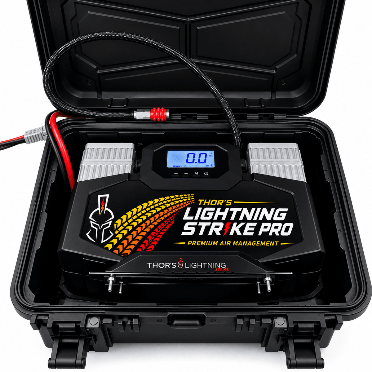 Thor’s Lightning AirVault StrikePro™ 12V Portable Air Compressor System | 10.6 CFM + Lockable Hard Case - Cargonaut Supply