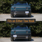 Tow Hook Front License Plate Mount for Rivian R2 - Cargonaut Supply