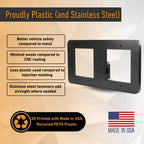 Tow Hook Front License Plate Mount for Rivian R2 - Cargonaut Supply
