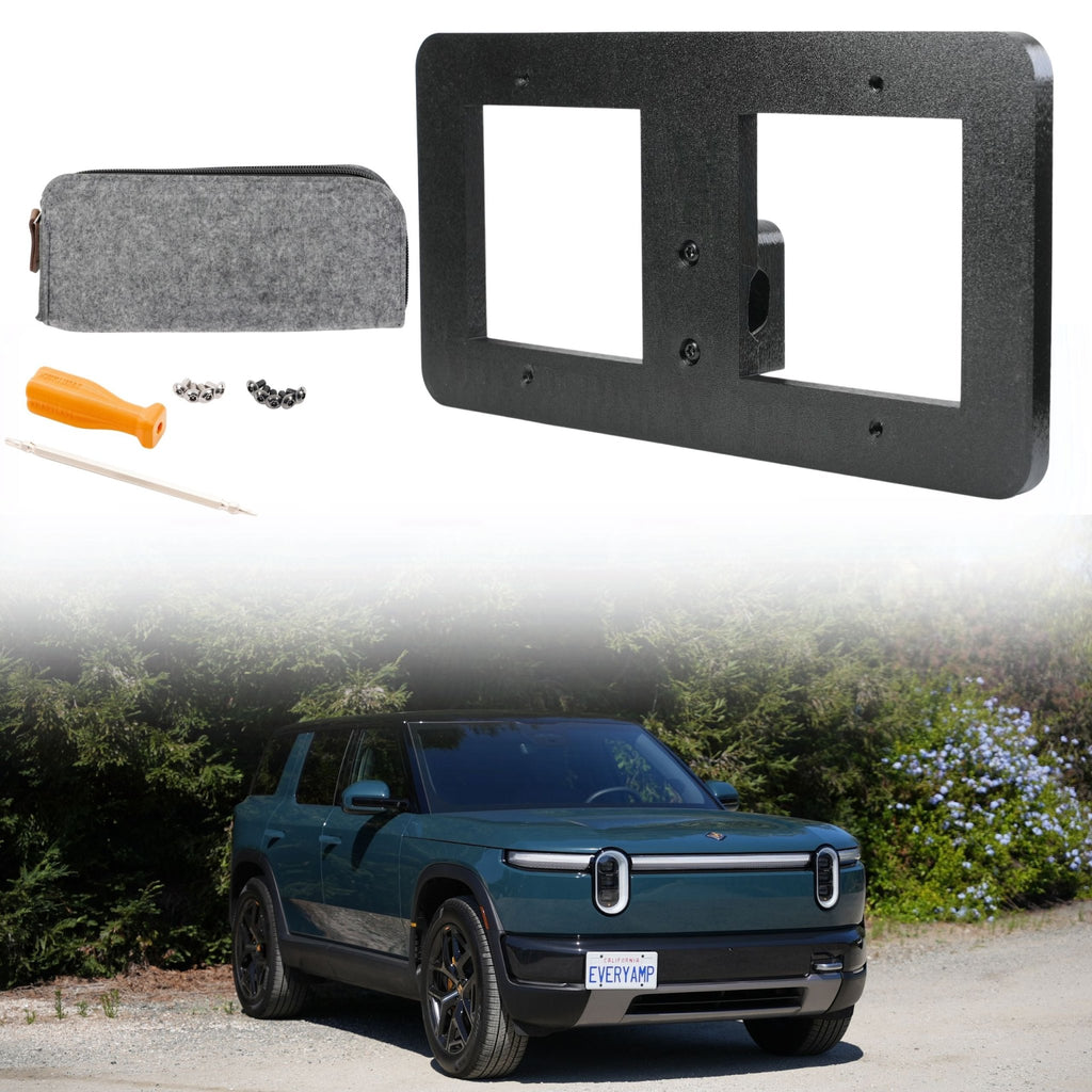 Tow Hook Front License Plate Mount for Rivian R2 - Cargonaut Supply